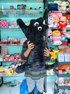 Cute Black Blob Plush Pillow