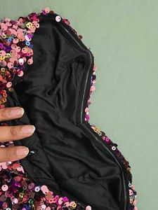 ZARA Sequin Corset Top