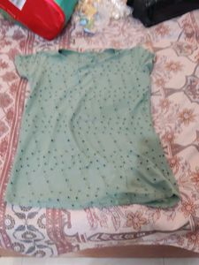 Mint Green Polka Dot T-Shirt