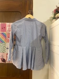 Chic Striped Peplum Top