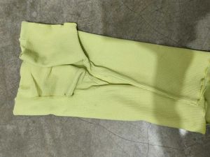 Lime Green Ribbed T-Shirt