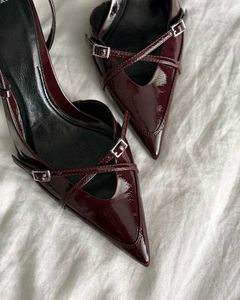 Zara Burgundy Heels