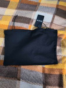 Chic Black Tube Top with Straps