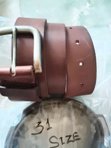 Classic Brown Leather Belt