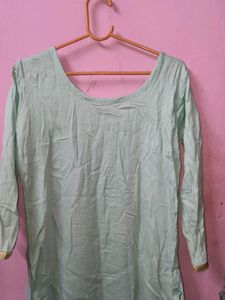 Embellished Mint Green Kurta pant set