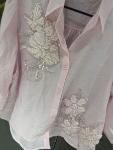 Pink Embroidered top