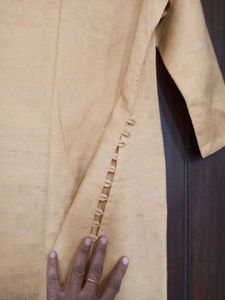 Elegant Mustard Beige Kurta