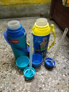 Used 2 Children School Waterbottle