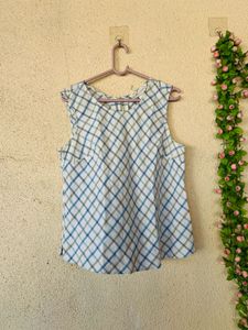Checkered Sleeveless Top