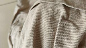 Comfortable Beige Pleated Pants
