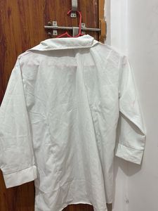 Classic White Collared Button-Down Shirt