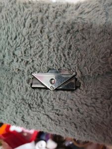 Fuzzy Grey Chain Bag