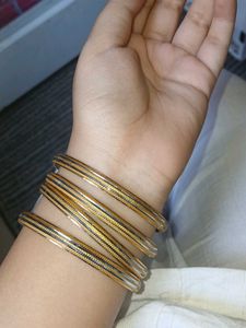 Gold type Anti tarnish bangles for women