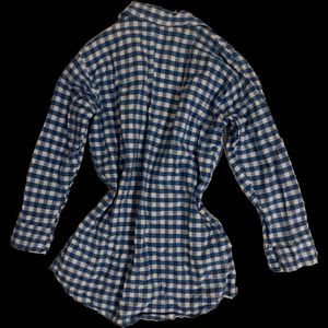 Blue Gingham Checkered Shirt