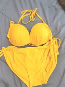 Bright Yellow Bikini Set