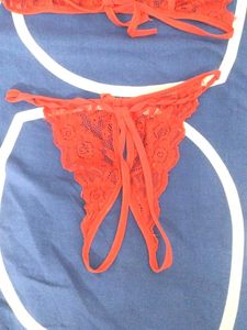 Red Lace Lingerie Set