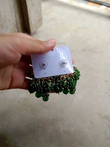 Elegant Emerald Dangle Earrings