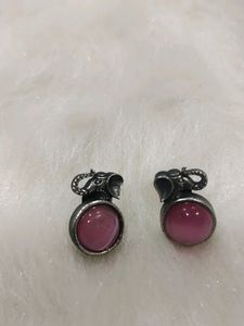 Silver Look  Alike Studs