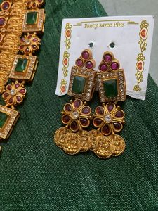 South Indian bridal set copper polish (Geru shade)