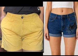 Set of 2 Stylish Women's Denim Shorts