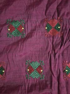 Embroidered Maroon Kurta