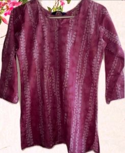Pink Short Kurta