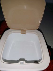 Modern Push-Top Trash Can