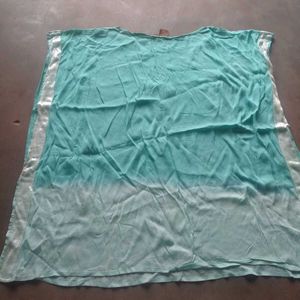 Teal Ombre Sequined Tunic Top