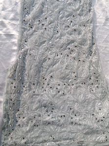 mirror work Chikankari Embroidered Kurta