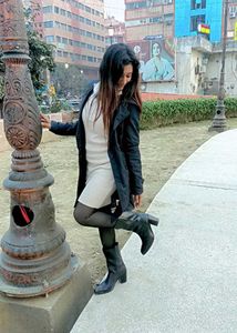 Stylish Women's Black Trench Coat
