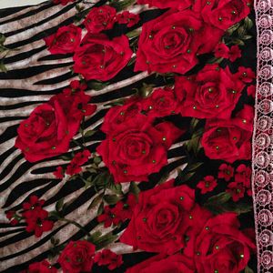 Floral Zebra Print Dress