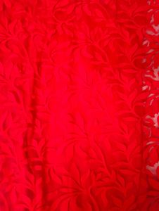 Stunning Red &amp; Black Lace Gown