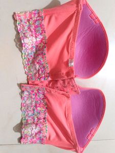 Peach Colour Tube Bra...