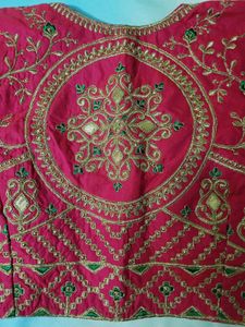 Elegant Pink Embroidered Lehenga Skirt