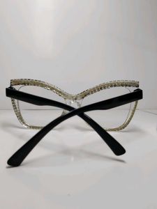 Sparkling Rhinestone Cat-Eye Glasses