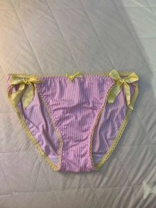 Cute Pink Striped Briefs with Bows