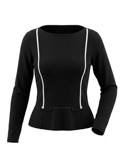 Korean top with white stripe