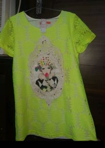 Neon Green Graphic Tee( Brand New)