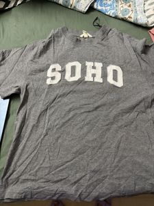 Grey SOHO Graphic T-Shirt