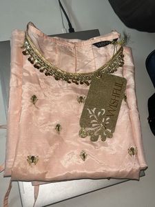 Elegant Pink Kurta Set with Embellishments