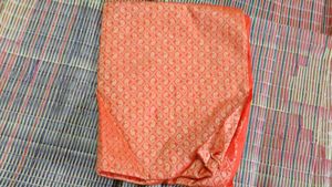 Orange Paisley blouse material