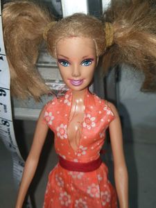 Retro Barbie Doll with Summer Dress