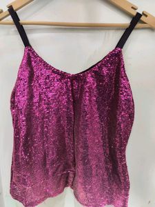 Beautiful party Wear Sequence Top Free Size Upto M