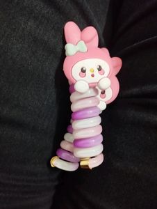 Kids Teddy Spiral Hair Tie Accessory