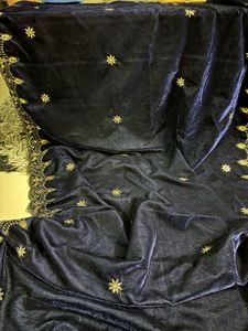 Embroidered Velvet Dupatta