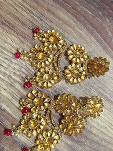 Exquisite Gold-Toned Ethnic earrings