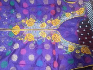 Elegant Purple Embroidered Kurta Set
