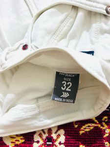 Men's White Slim Fit Jeans