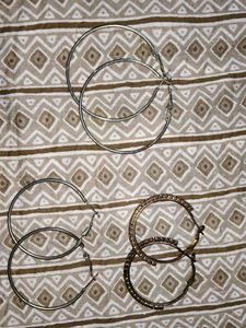 Set of 3 Hoop Earrings