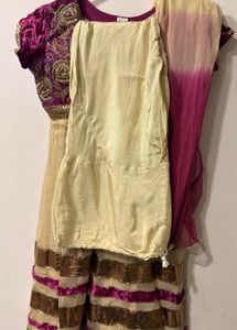 Beautiful Velvet and Net Suit Set